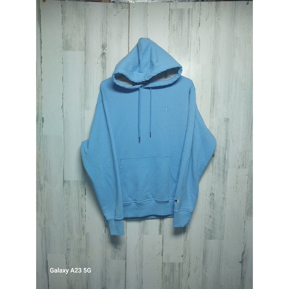 Champion Men's Powerblend® Fleece Pullover Hoodie Size Medium Blue
